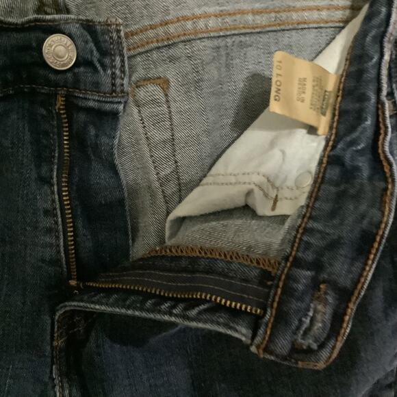 Levi 505 Red Tab Ladies Size 10 Long Blue Jeans - Straight Leg 505 - Picture 2 of 12